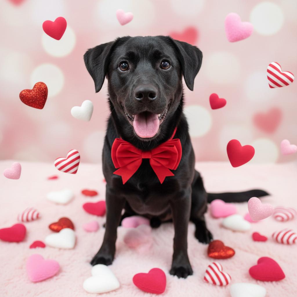 IB, Adoptable, Young Female Black Labrador Retriever.