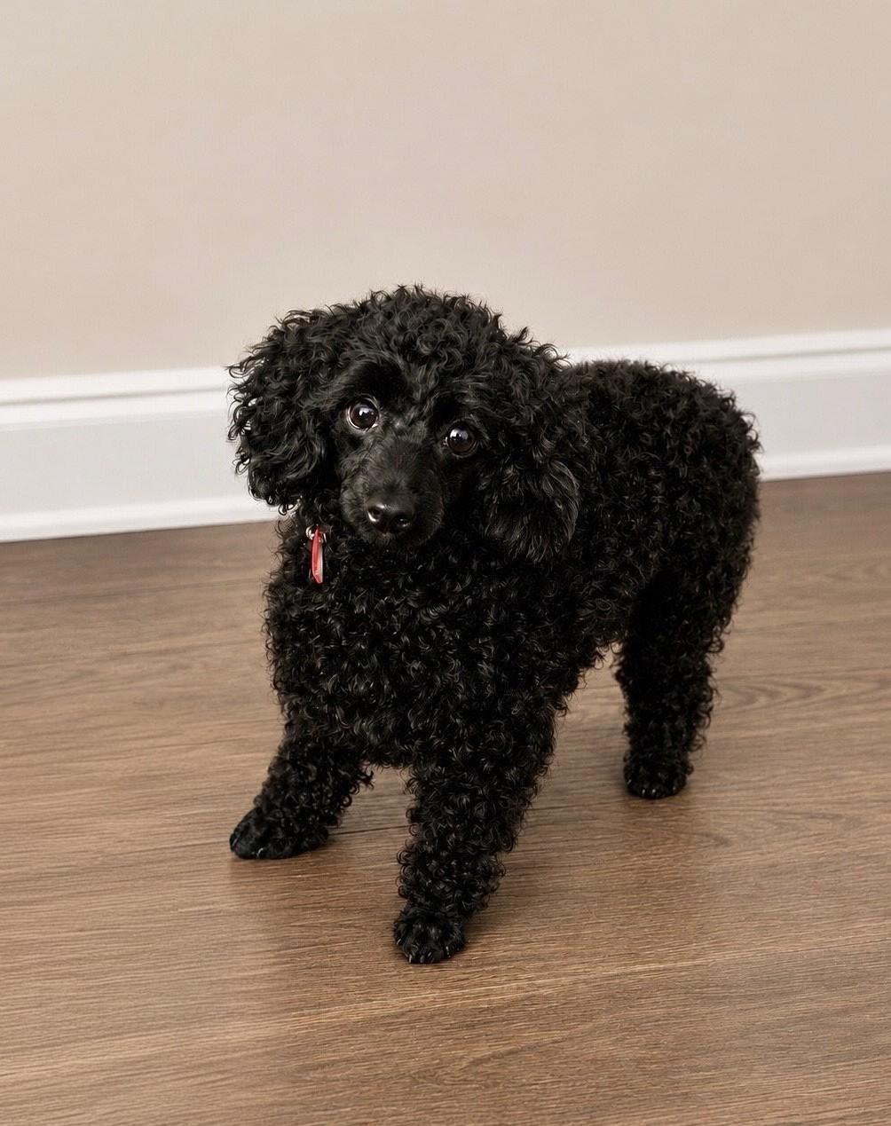 Bonaparte, adopted, Adult Male Poodle (Toy).