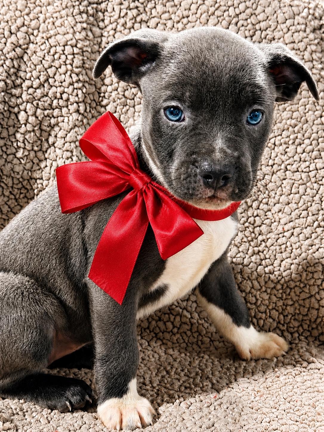 Francene, adopted, Puppy Female Pit Bull Terrier.