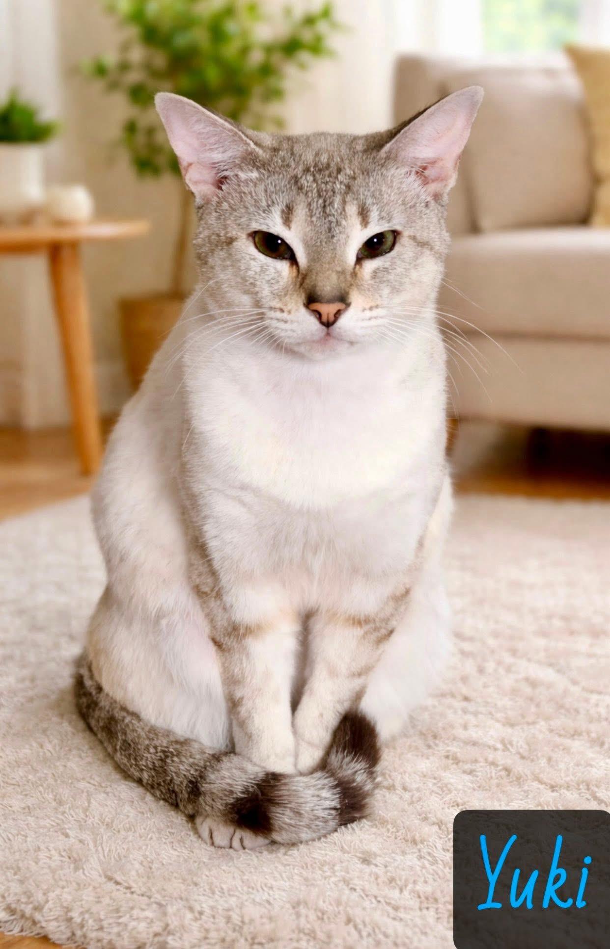 Yuki, adopted, Young Male Siamese.