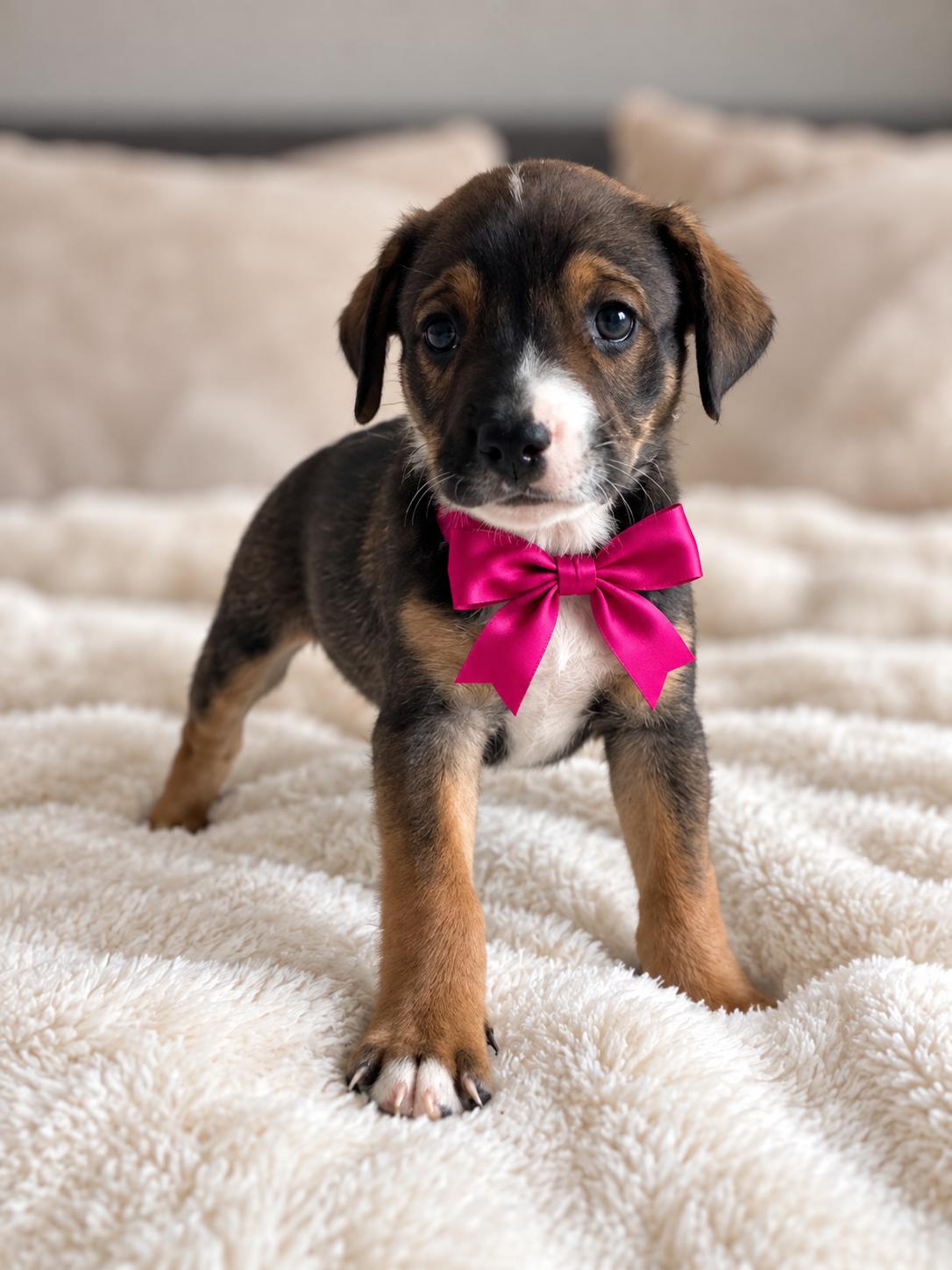 Charlotte, Adoptable, Puppy Female Beagle & Treeing Walker Coonhound.