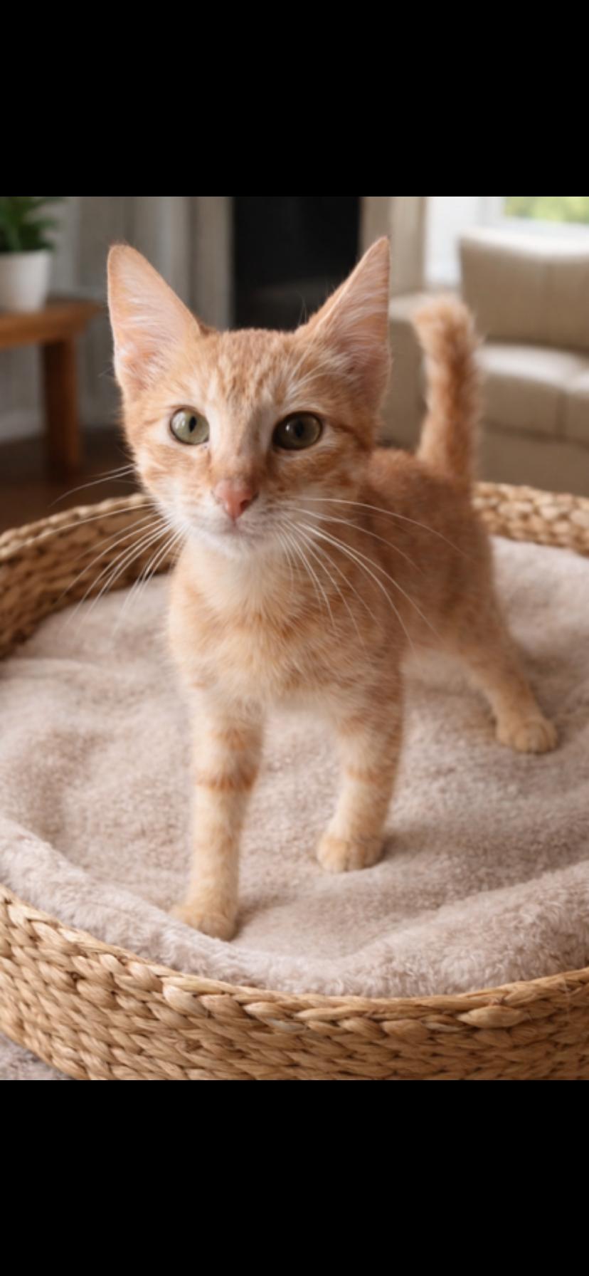 Rusty, adopted, Kitten Male Domestic Short Hair.
