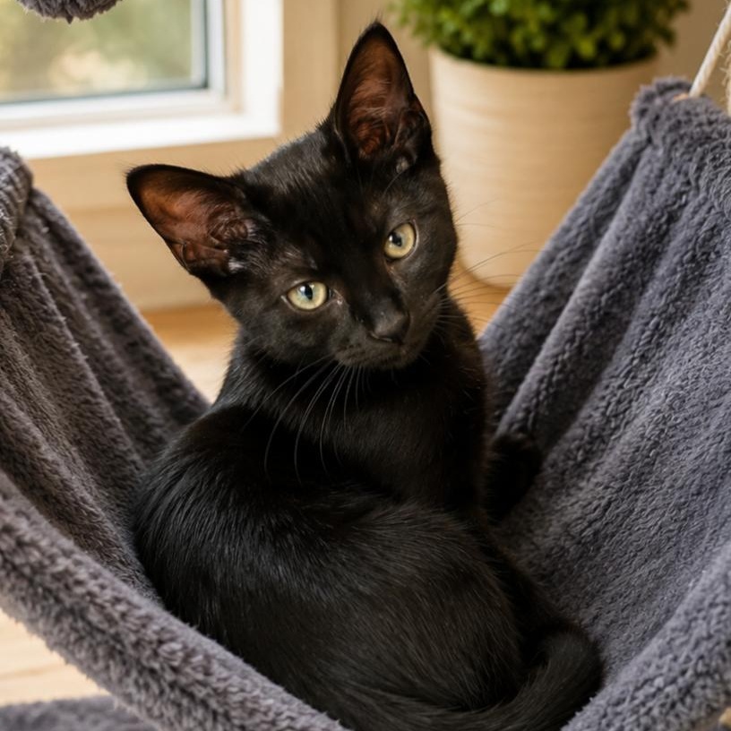 Enlarge Voodoo, a ADOPTABLE Domestic Short Hair in Mabank, TX image 1/1