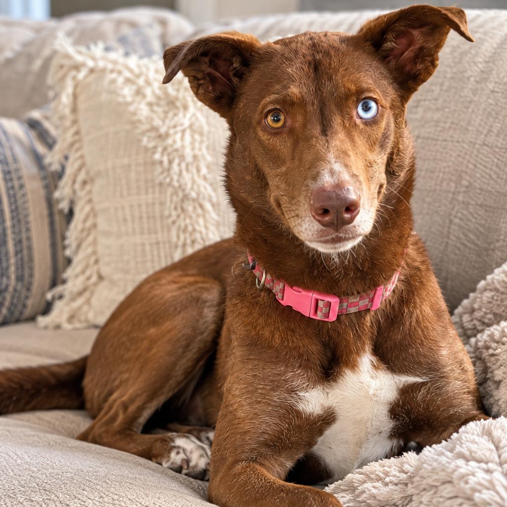 Cranberry, ADOPTABLE, Young • Female, Husky & Australian Kelpie.