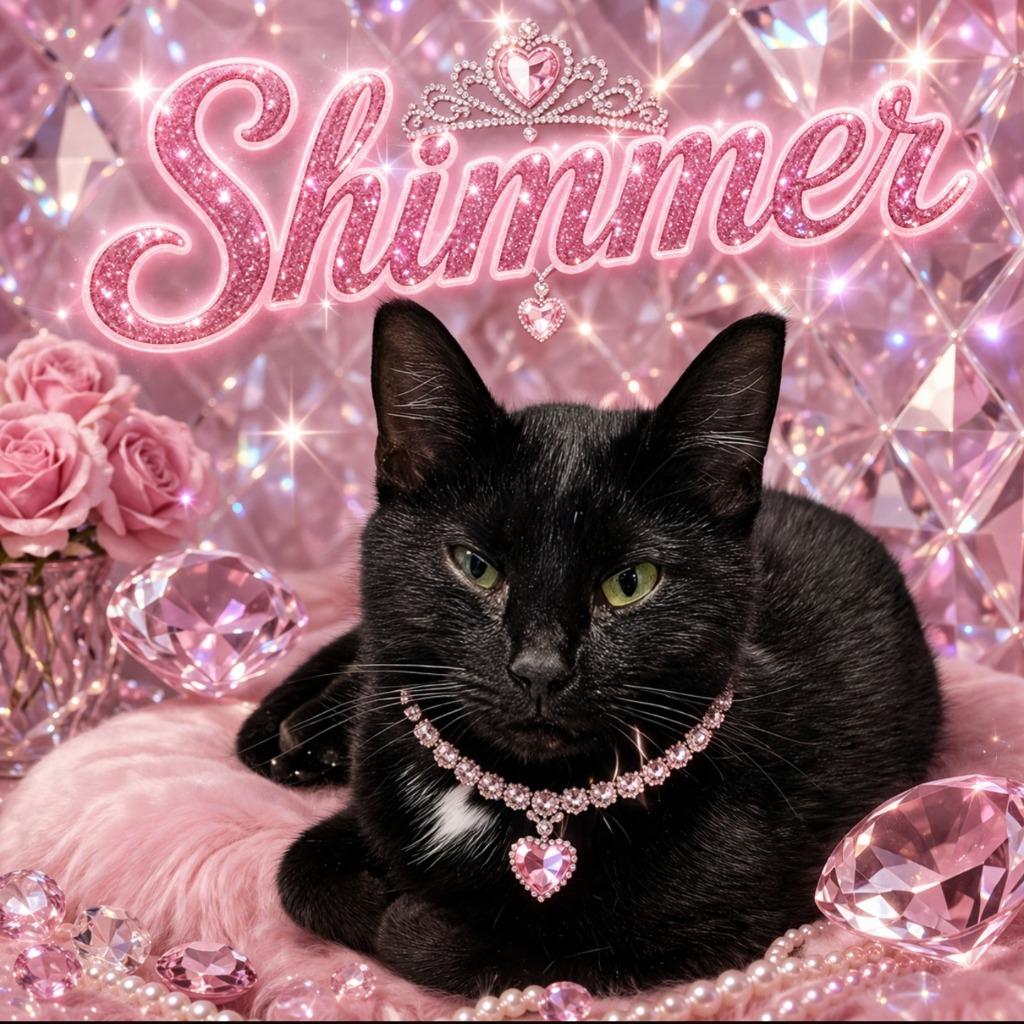 Shimmer, Adoptable, Young Female Domestic Short Hair.