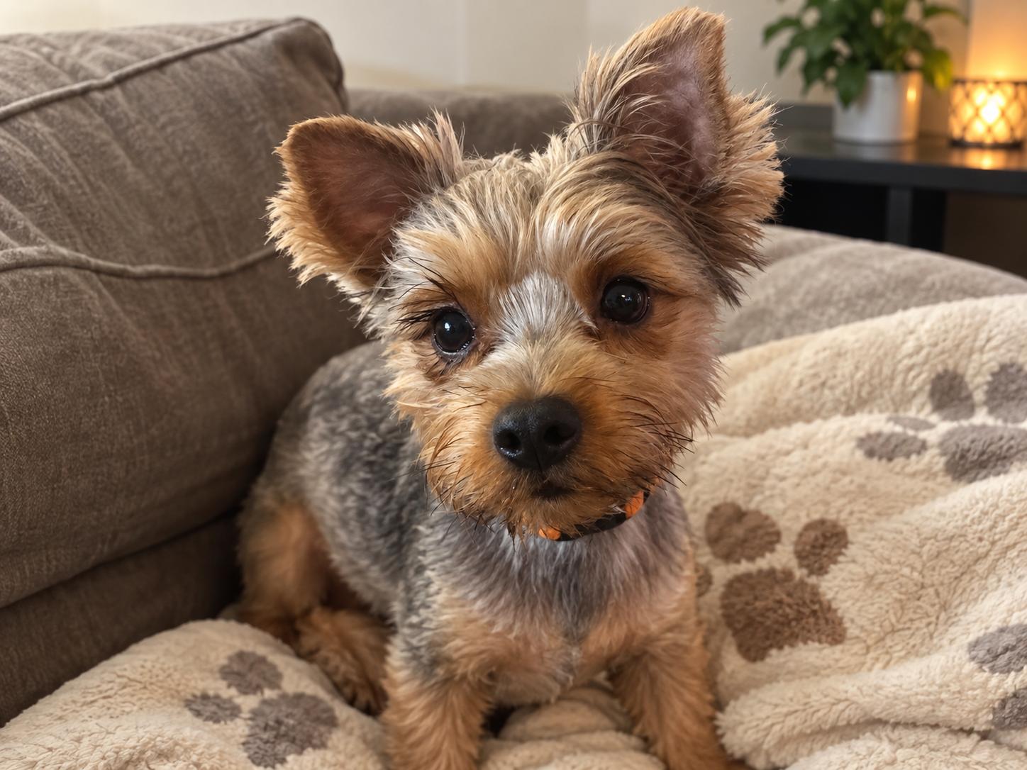 GIZMO...sweet,loving, Velcro dog, Adopted, Adult Male Yorkshire Terrier.