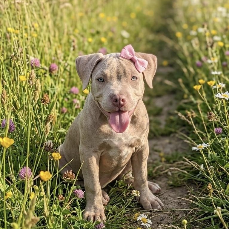 Mulberry , adoptable, Puppy Female American Bully & Cane Corso.