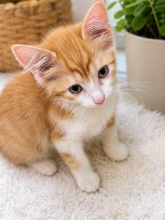 Kenzo, adopted, Kitten Male Domestic Short Hair.