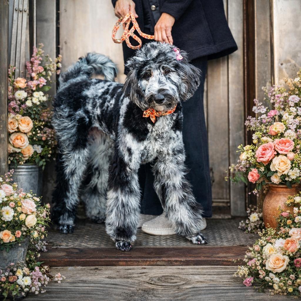 Mercedes, ADOPTABLE, Young Female Aussiedoodle.