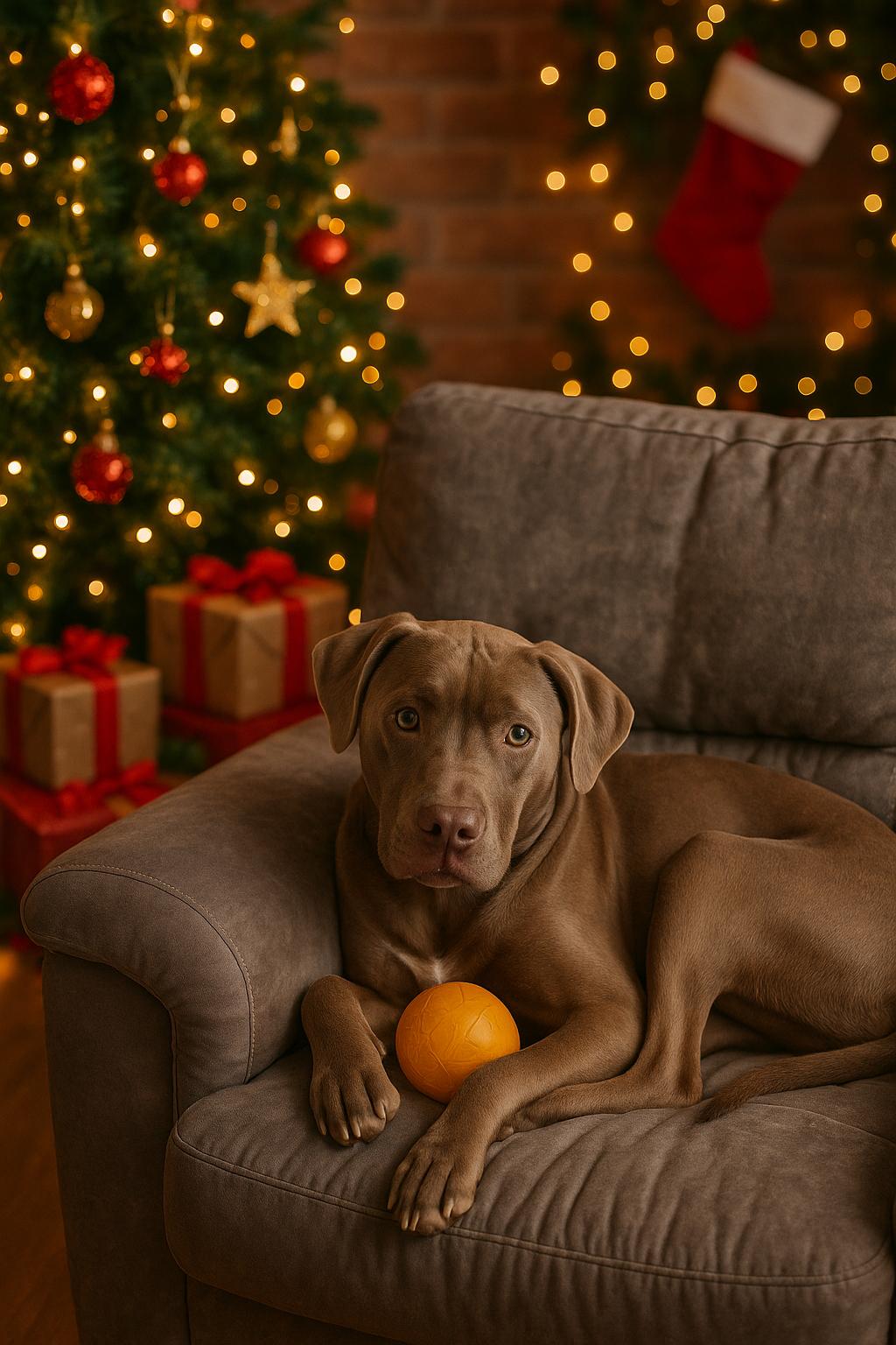 Nico, Adoptable, Adult Male Chocolate Labrador Retriever & Pit Bull Terrier.