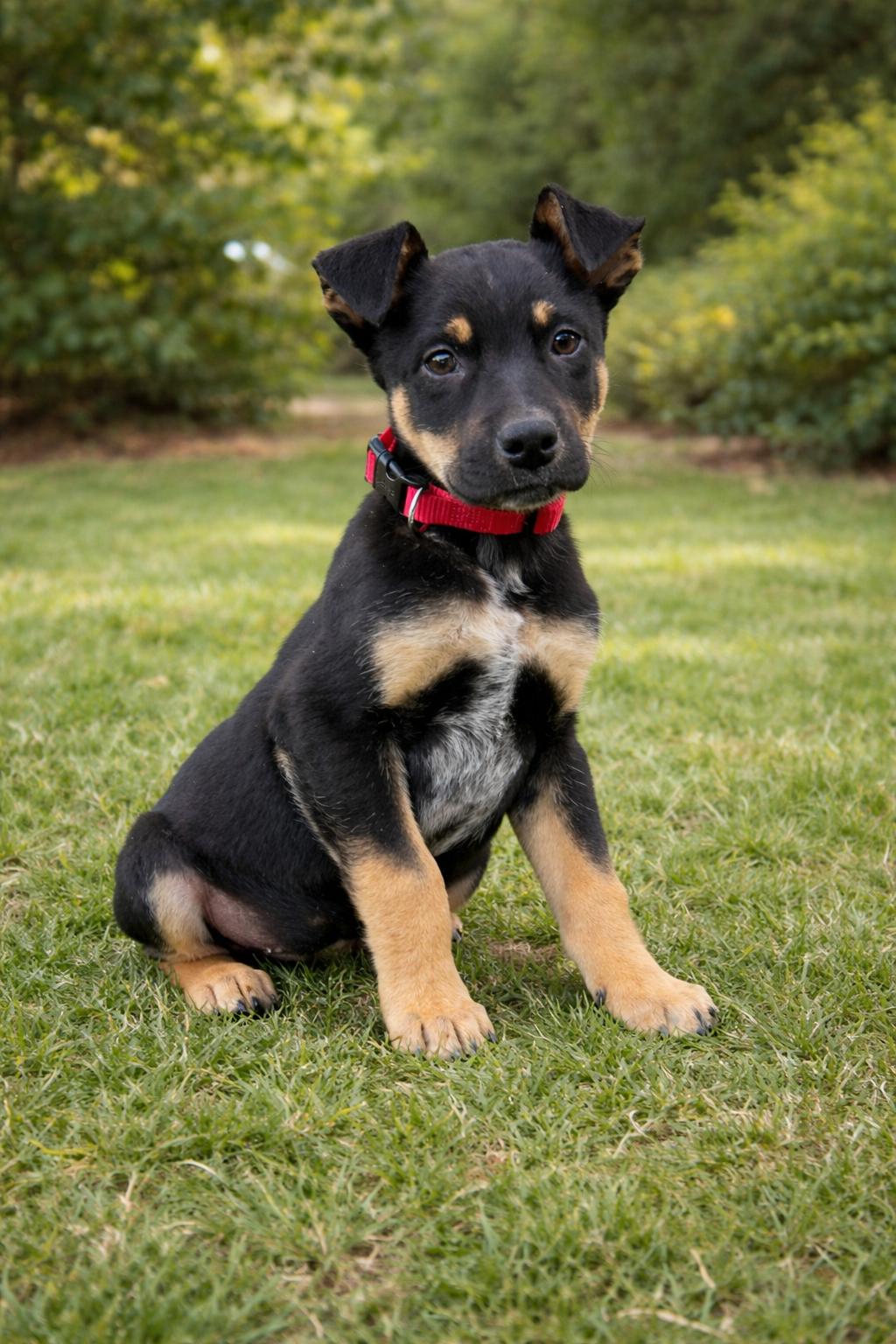Frappe, ADOPTABLE, Puppy Male Shepherd.