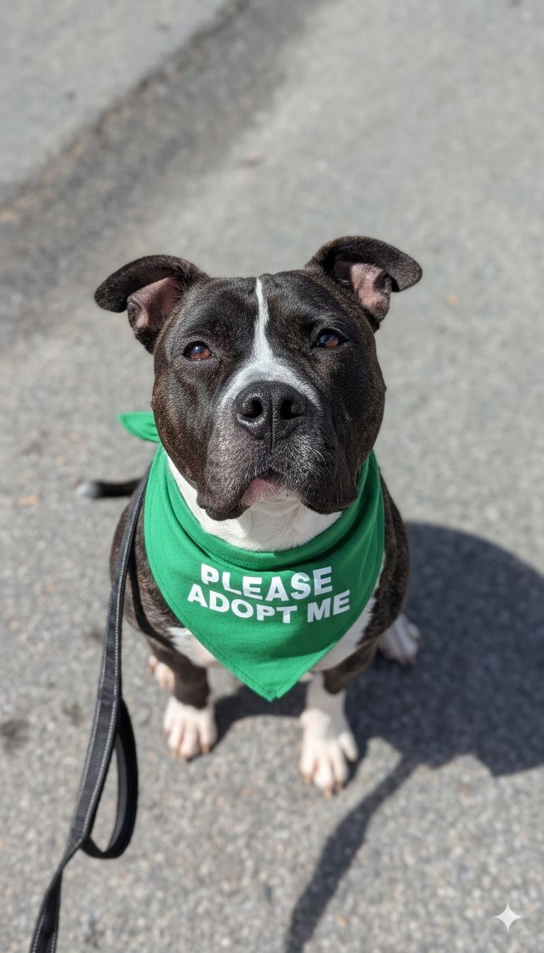 Sammy, Adoptable, Adult Male American Staffordshire Terrier & Pit Bull Terrier.