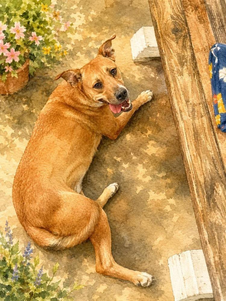Reba, Adoptable, Adult Female Rhodesian Ridgeback.