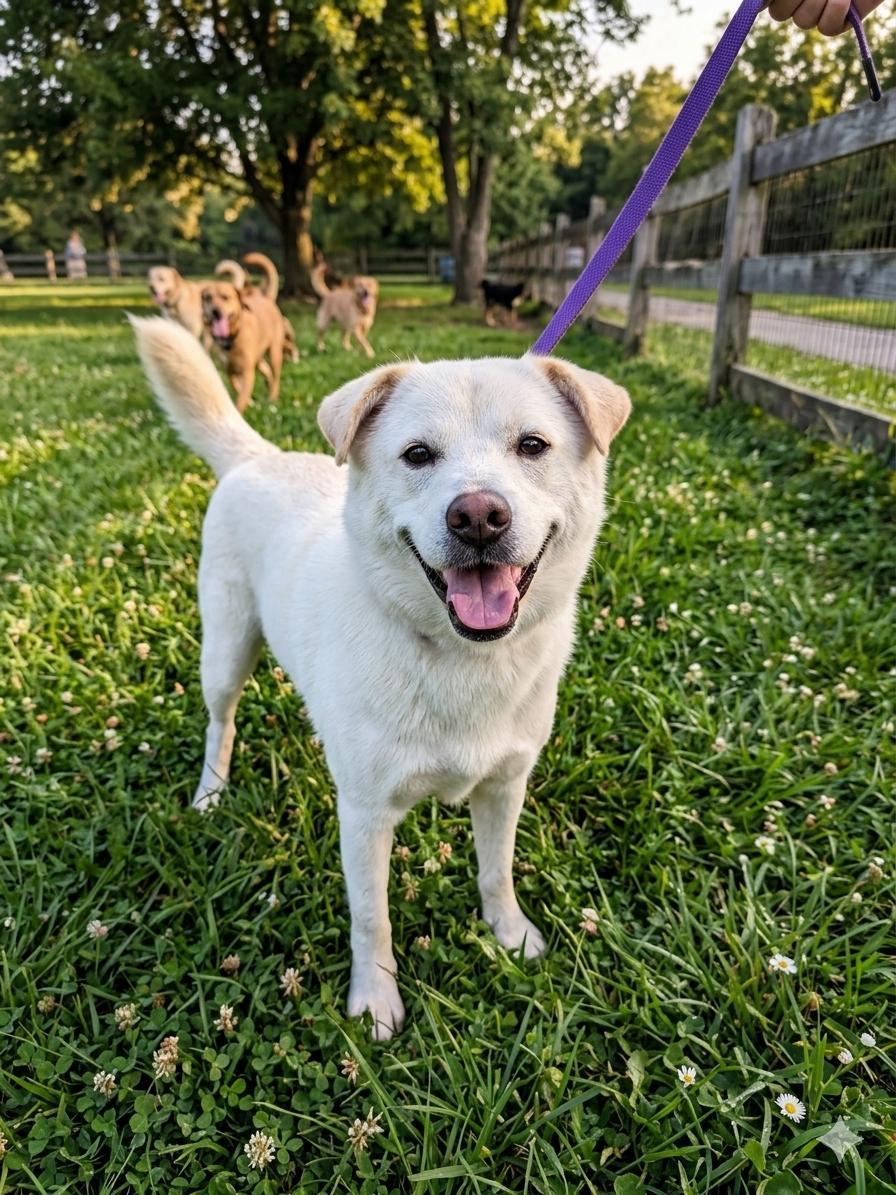 Louie, adopted, Young Male Mixed Breed.