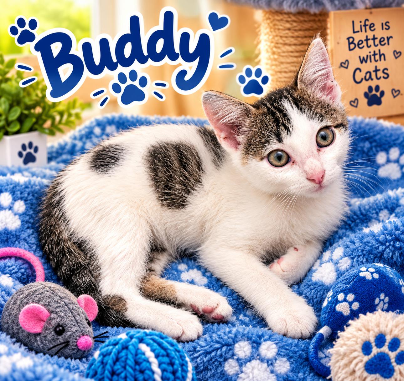 Enlarge Buddy, a Adopted Domestic Short Hair in Decorah, IA image 2/6