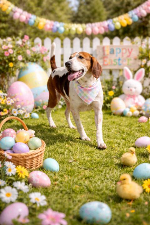 Colby, Adoptable, Adult Male Foxhound.