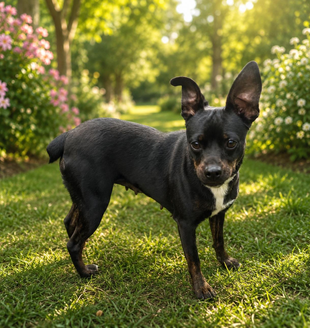 Willow, ADOPTABLE, Adult Female Miniature Pinscher.