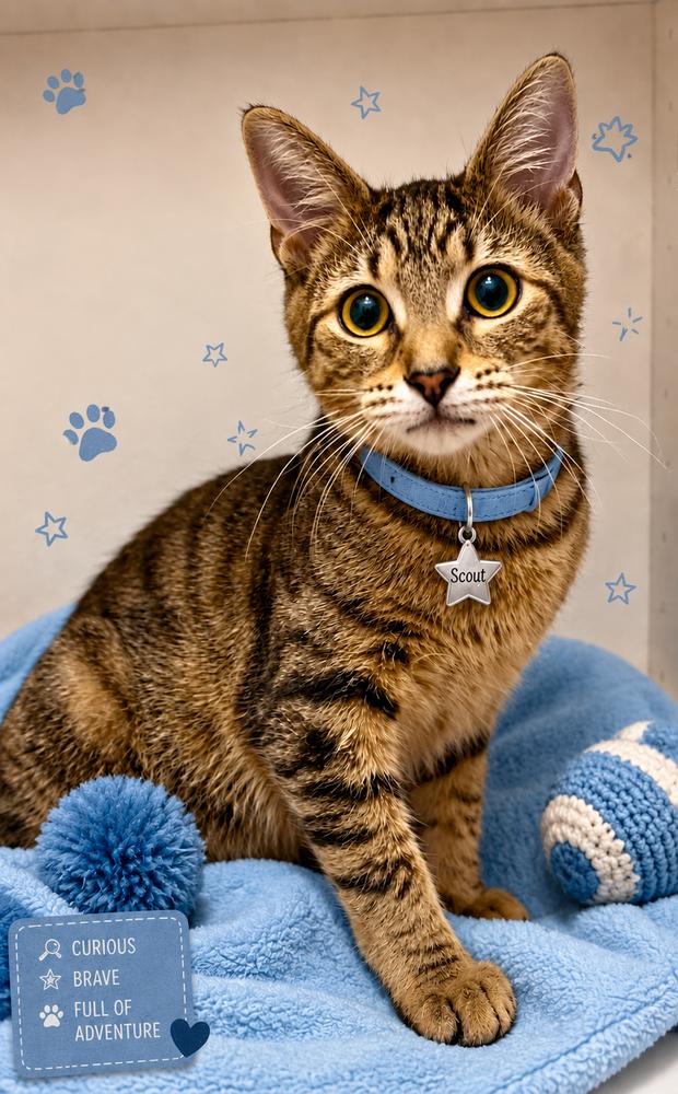 Scout, a Adoptable Tabby in Fern Park, FL image 2/2