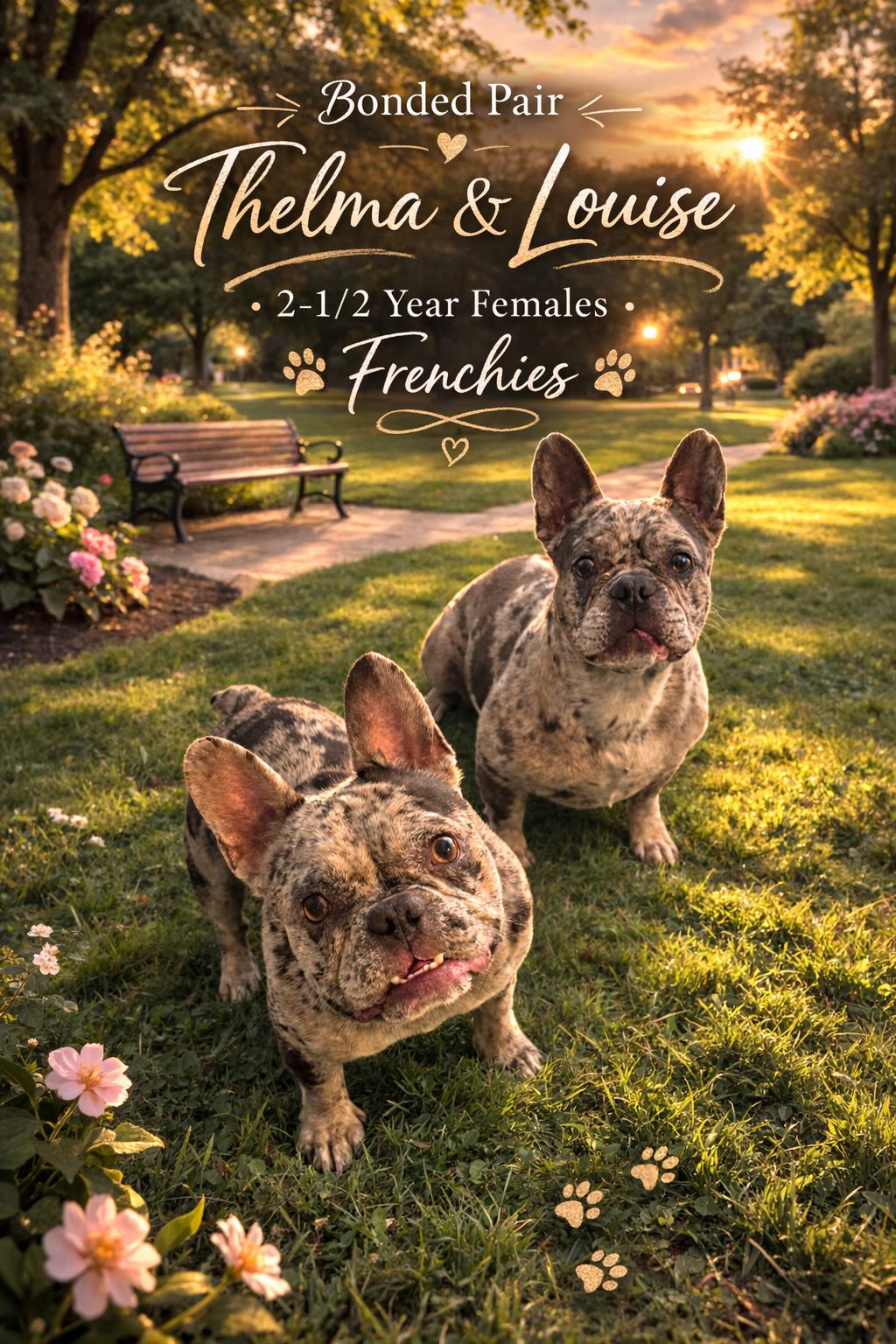 Enlarge THELMA & LOUISE - BONDED PAIR - FEMALE FRENCHIES @ PETCO ON 03/07 FROM 11:00-2PM, a ADOPTABLE French Bulldog in Mesa, AZ image 1/2