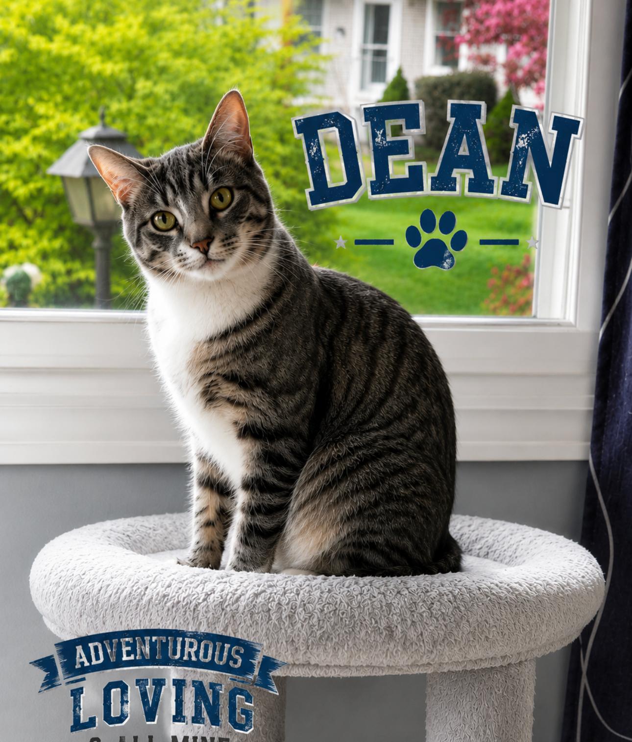 Enlarge Dean, an adopted Domestic Short Hair in West Pittston, PA image 4/4