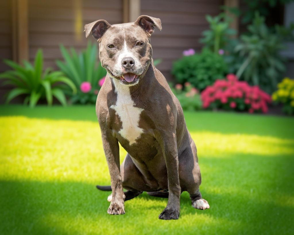 Menchie, Adoptable, Adult Female Pit Bull Terrier & Mixed Breed.