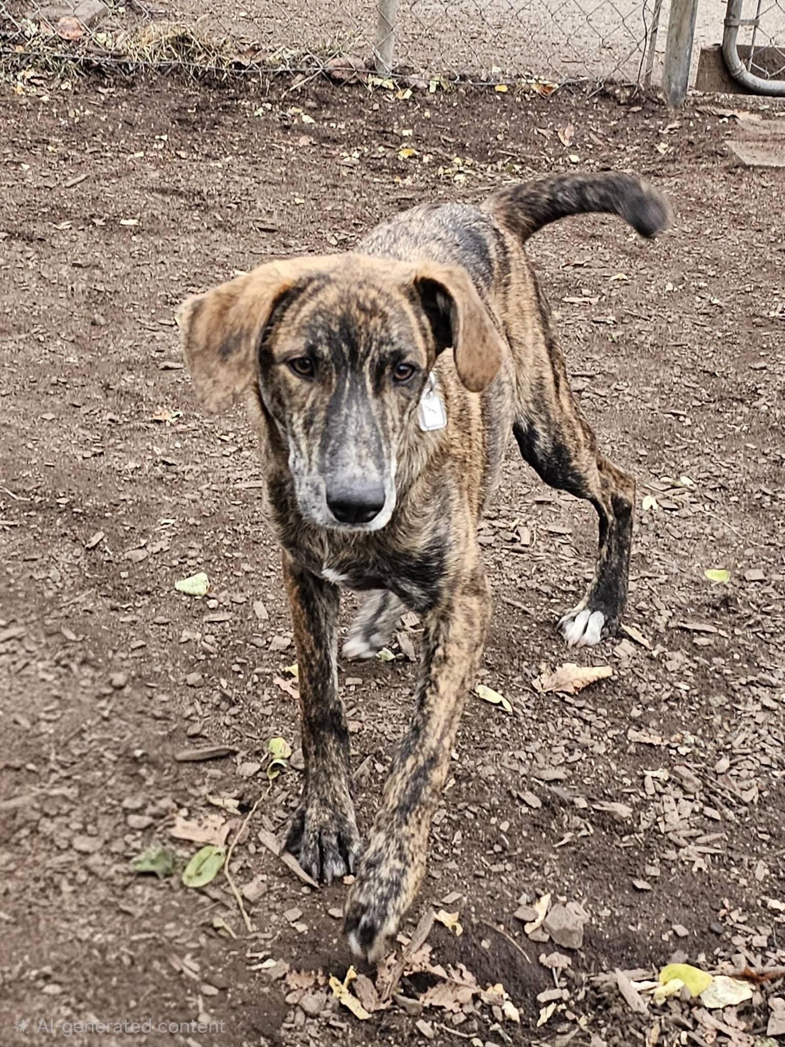 Remi, ADOPTABLE, Young Male Plott Hound.