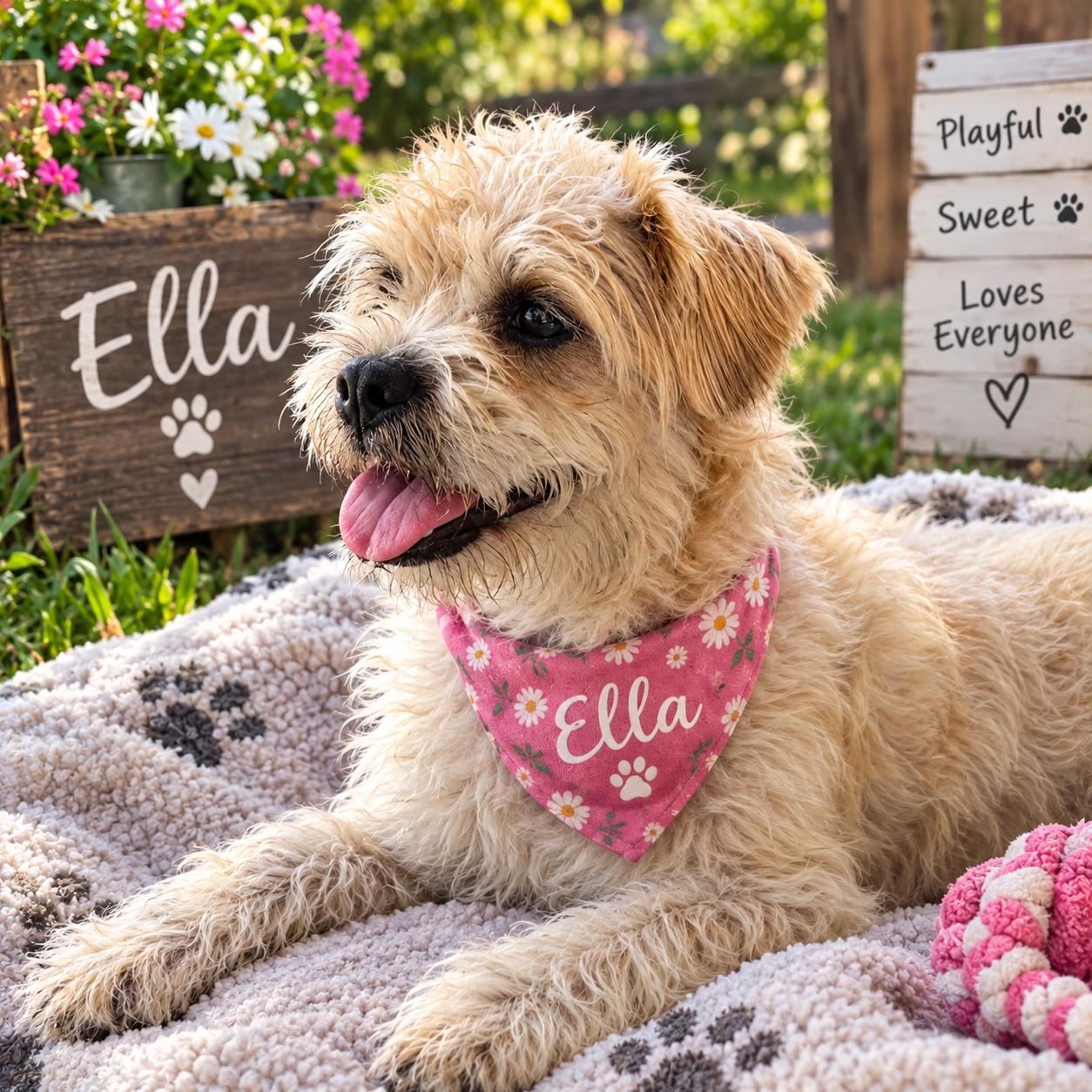 Ella, Adoptable, Adult Female Poodle & Pug.