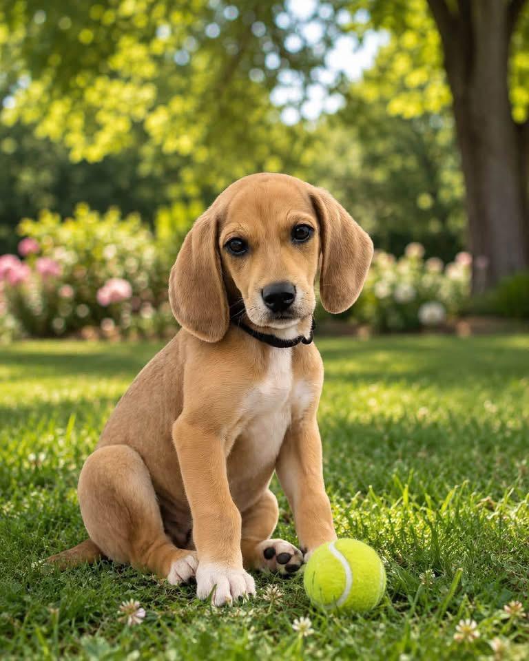 Olivia, adopted, Puppy Female Hound.