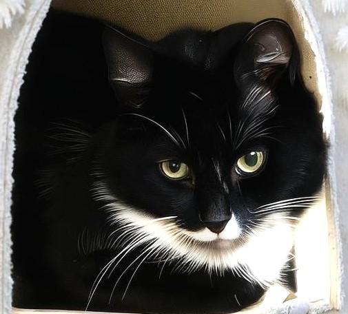 Enlarge Dolly & Barnaby: Best Buddies!, a ADOPTABLE Tuxedo in Newport, WA image 4/6