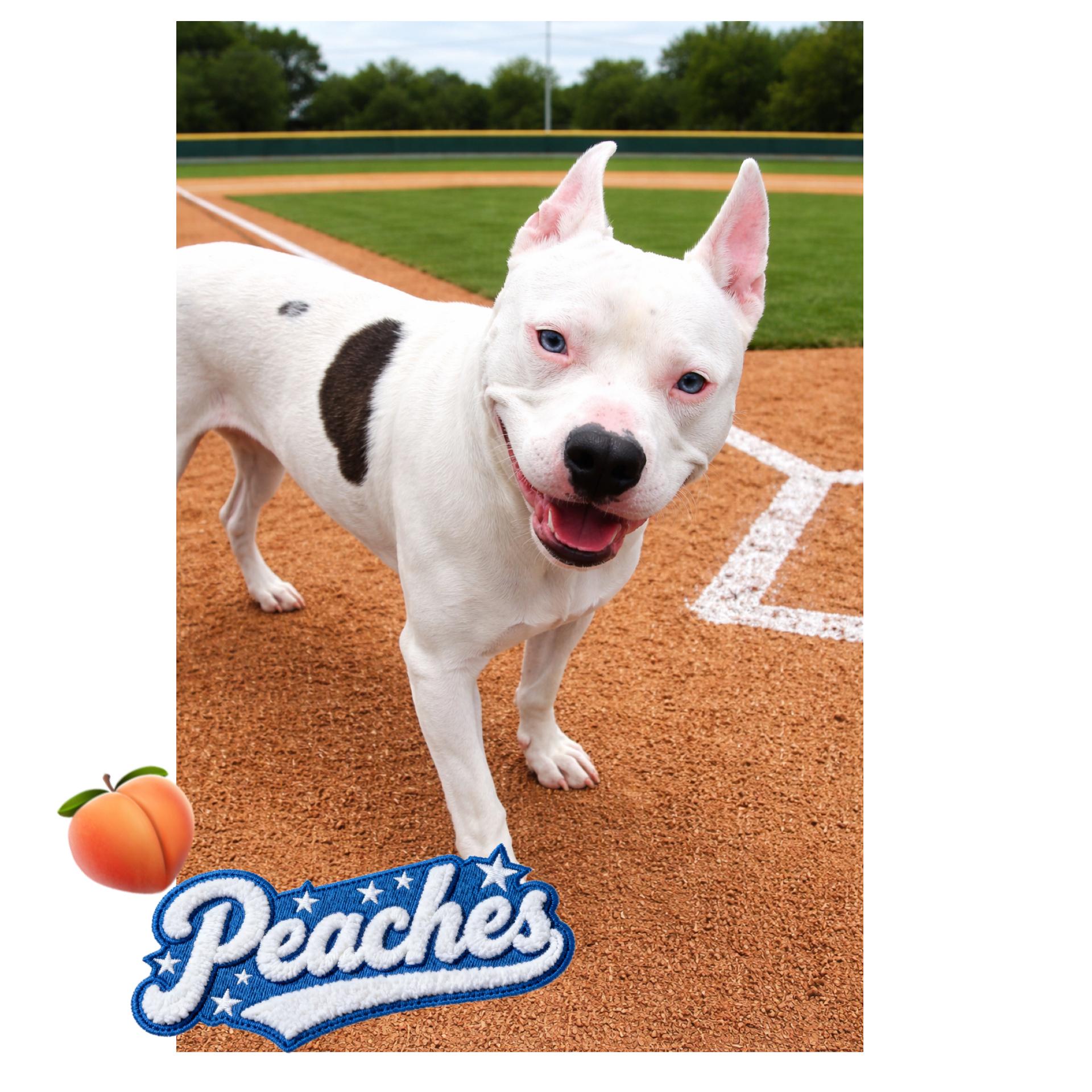 Peaches, ADOPTABLE, Young Female American Staffordshire Terrier.