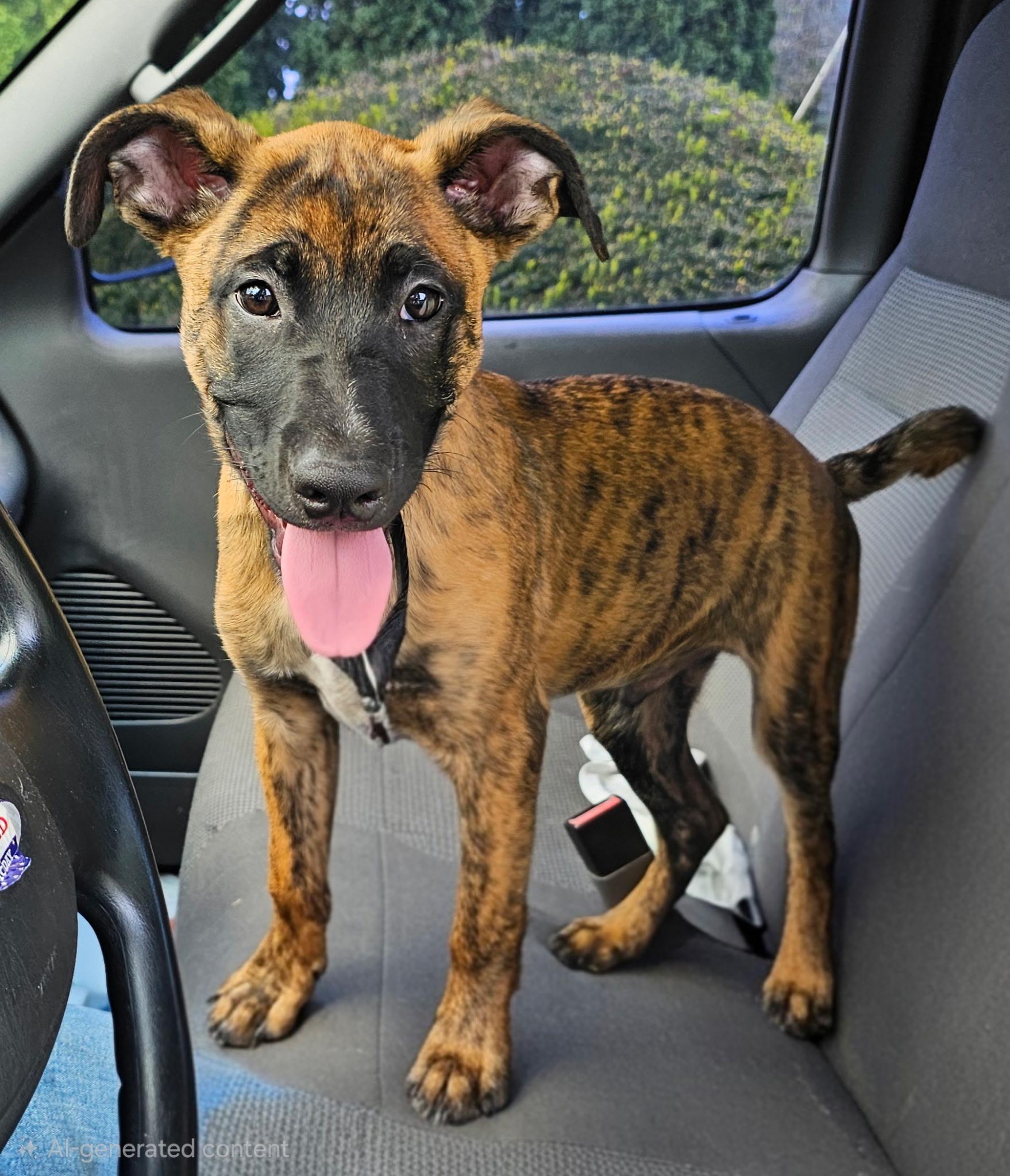 Gunnerman, Adopted, Young Male Belgian Shepherd / Malinois.