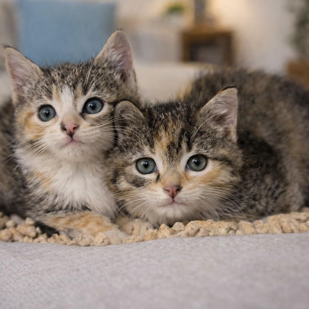 Icelyn/Merren 3 months females AVAIL 1/22, Adoptable, Young Female Domestic Short Hair.