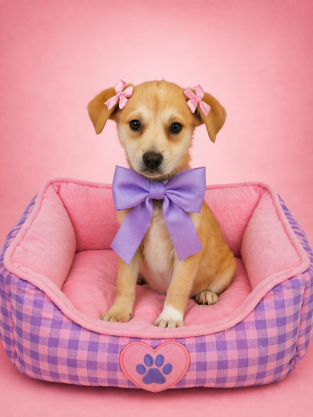 Ivory, Adoptable, Puppy Female Golden Retriever & Labrador Retriever.