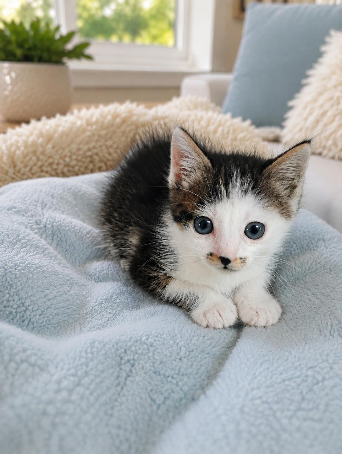 Puddles, ADOPTABLE, Kitten Male Domestic Short Hair.