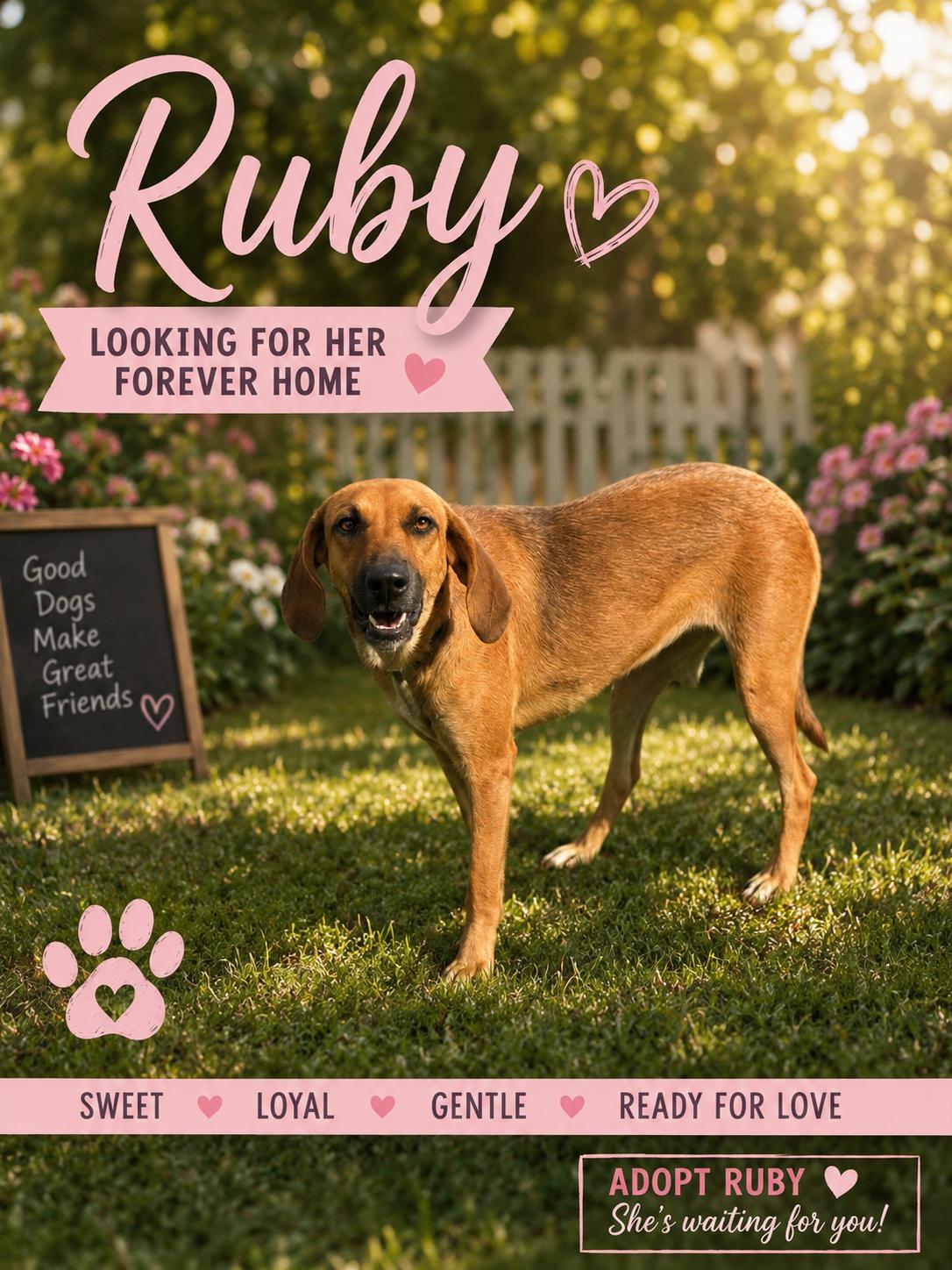 Enlarge Ruby, an adopted mixed breed in Edmonds, WA image 2/5