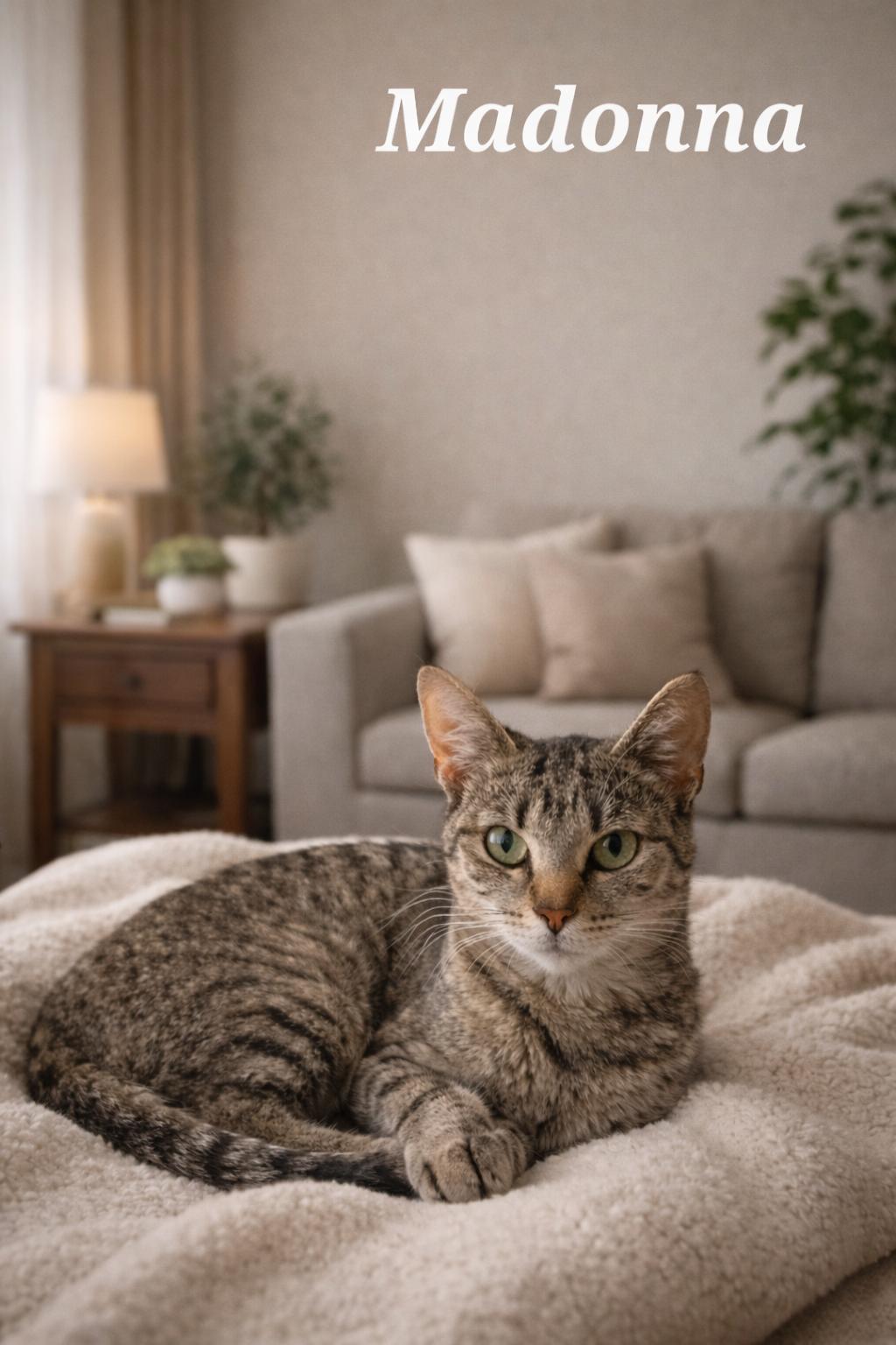 Madonna, Adoptable, Kitten Female Tabby.