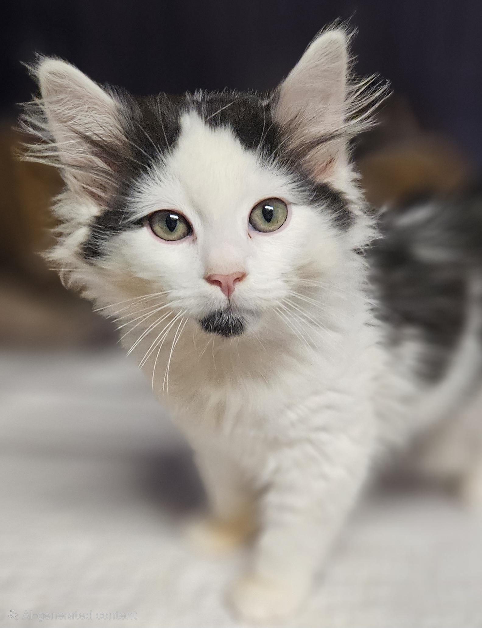 Fennel, ADOPTABLE, Kitten Male Norwegian Forest Cat & Domestic Medium Hair.