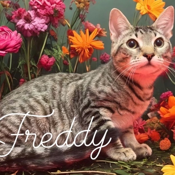Freddy - bonded with Mercury, sponsored adoption fee photo 6