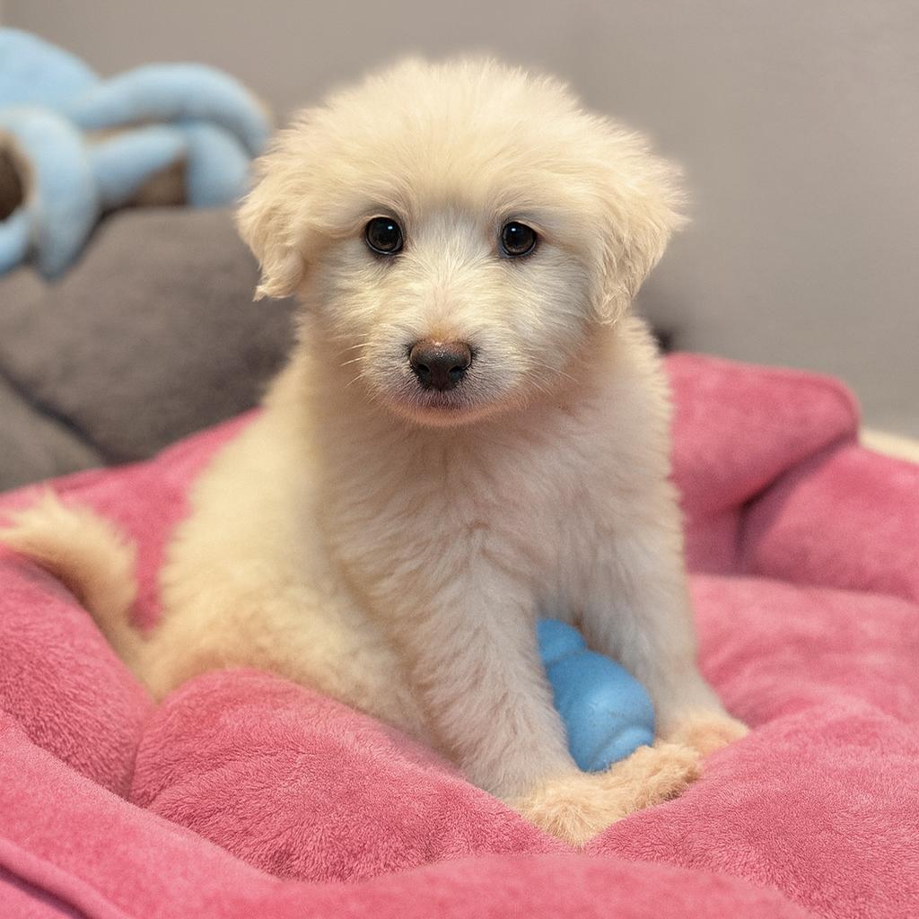 Halo, Adoptable, Puppy Female Great Pyrenees & Mixed Breed.