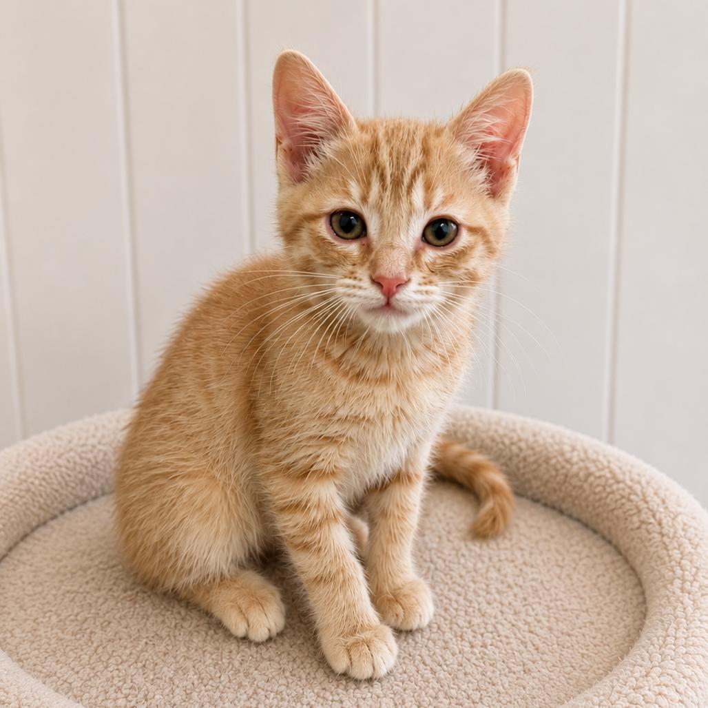 Cheddar, Adoptable, Kitten Male Domestic Short Hair.