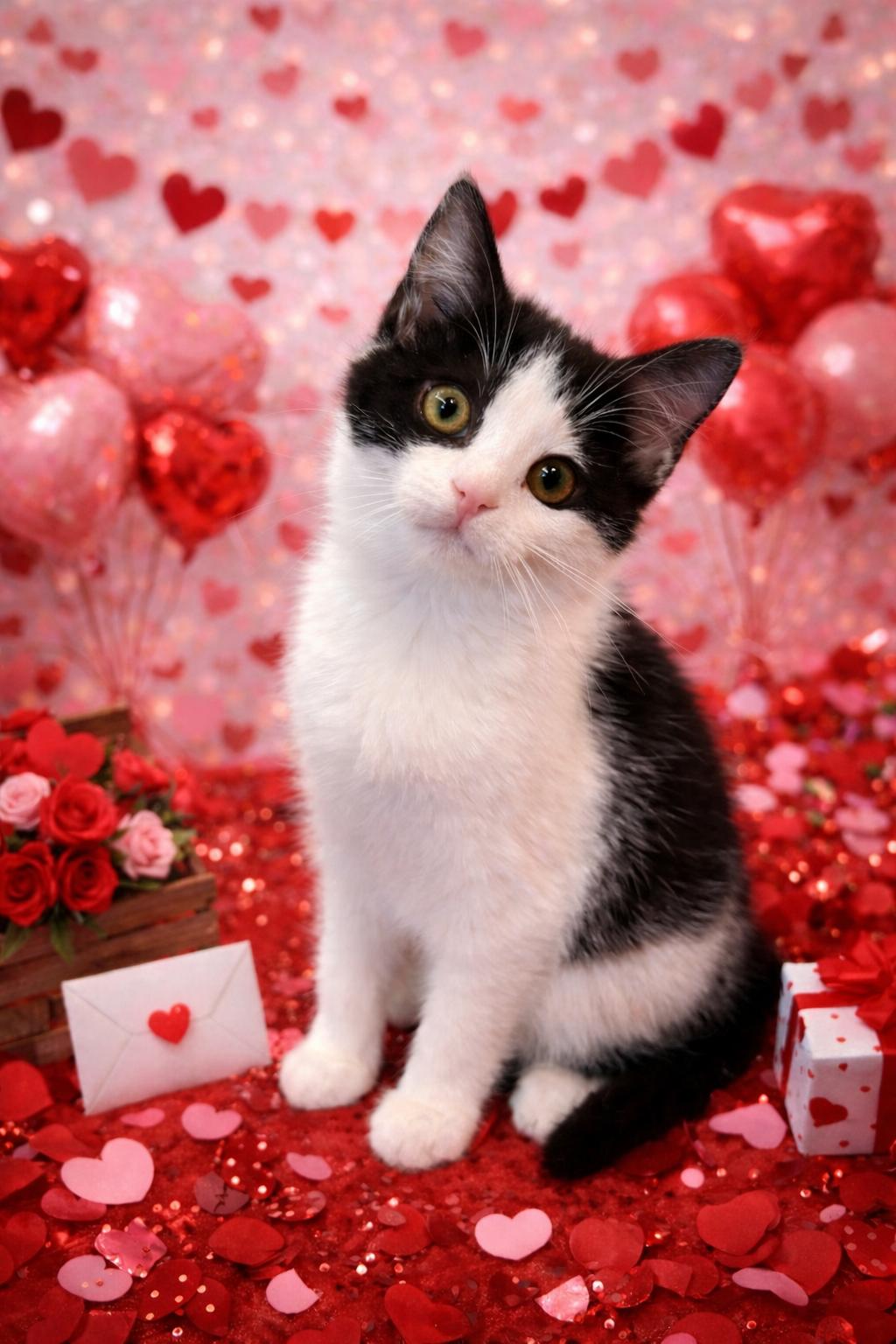 Merry, adopted, Kitten Female Domestic Short Hair.