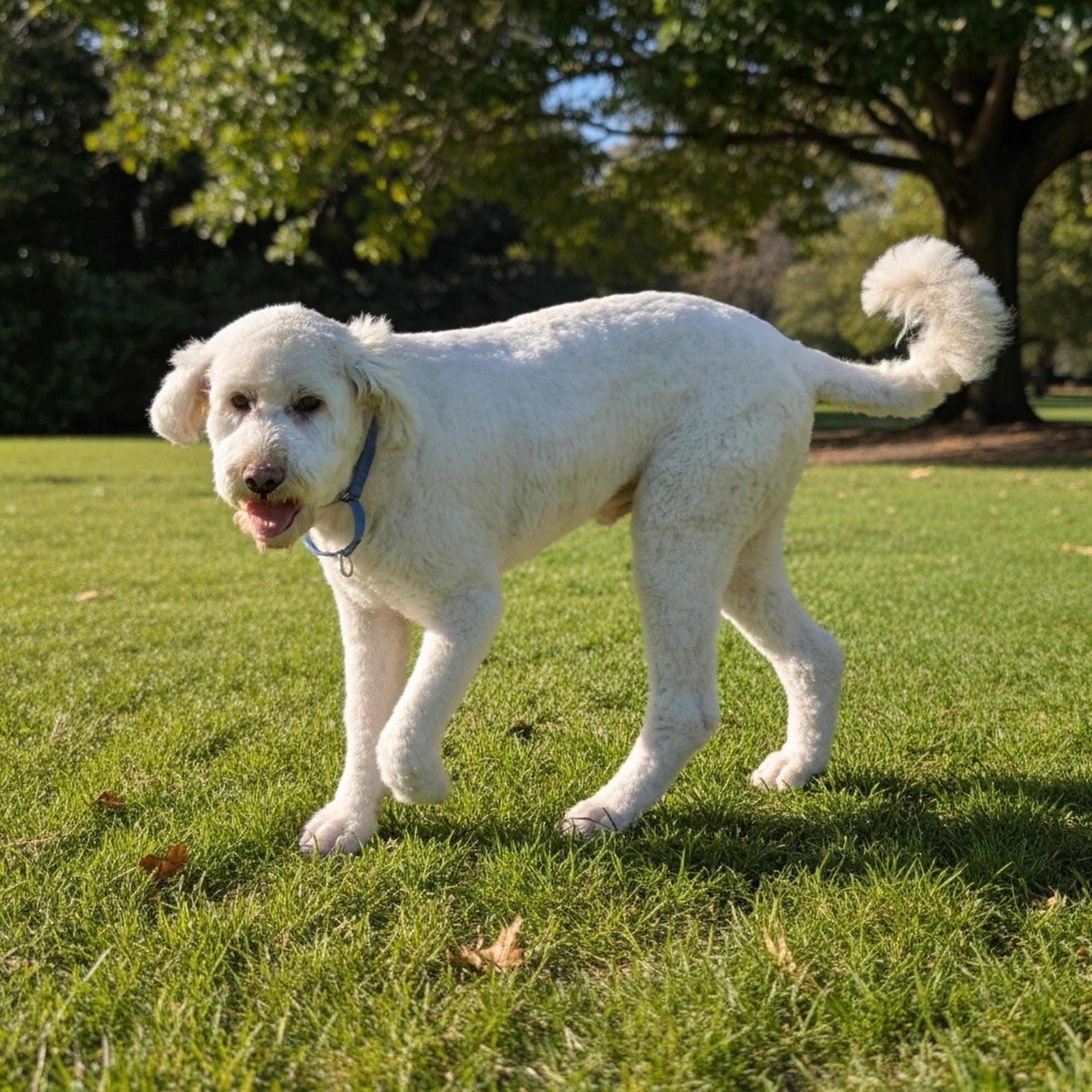 Marv, ADOPTABLE, Adult Male Sheepadoodle.