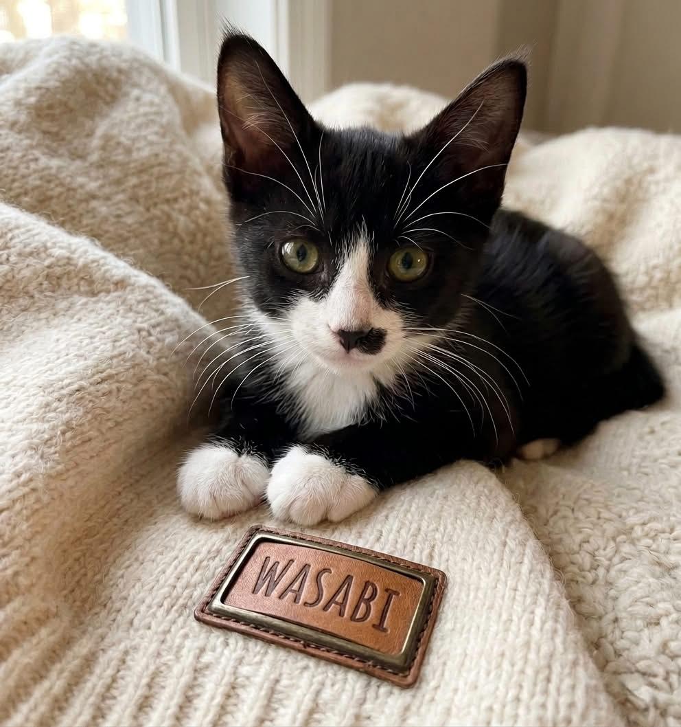 Enlarge WASABI, a ADOPTABLE Tuxedo in Palmdale, CA image 4/4