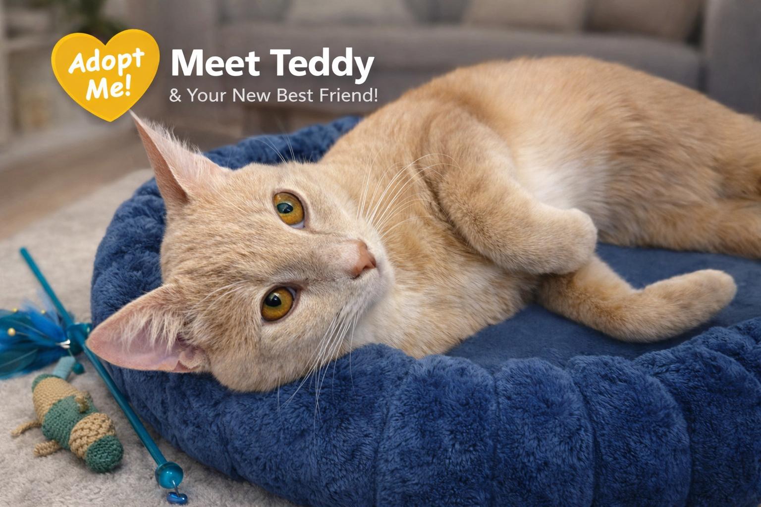 Teddy-Best Hugger Ever!, adopted, Young Male Tabby.