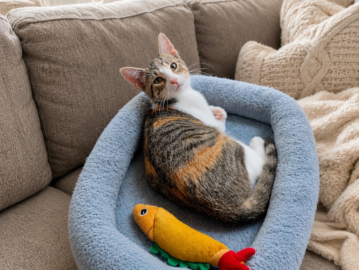 Betty Boop, adopted, Kitten Female Torbie.