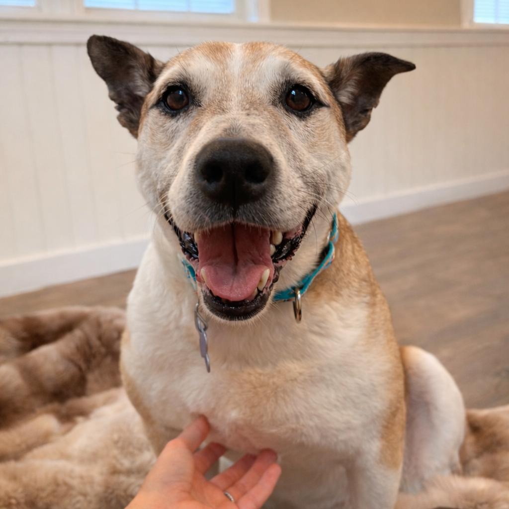 Candy, Adoptable, Senior Female Cattle Dog & Mixed Breed.