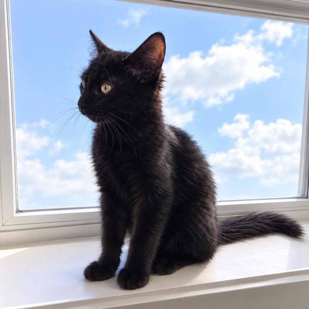 Roxanne, Adoptable, Kitten Female Domestic Long Hair.