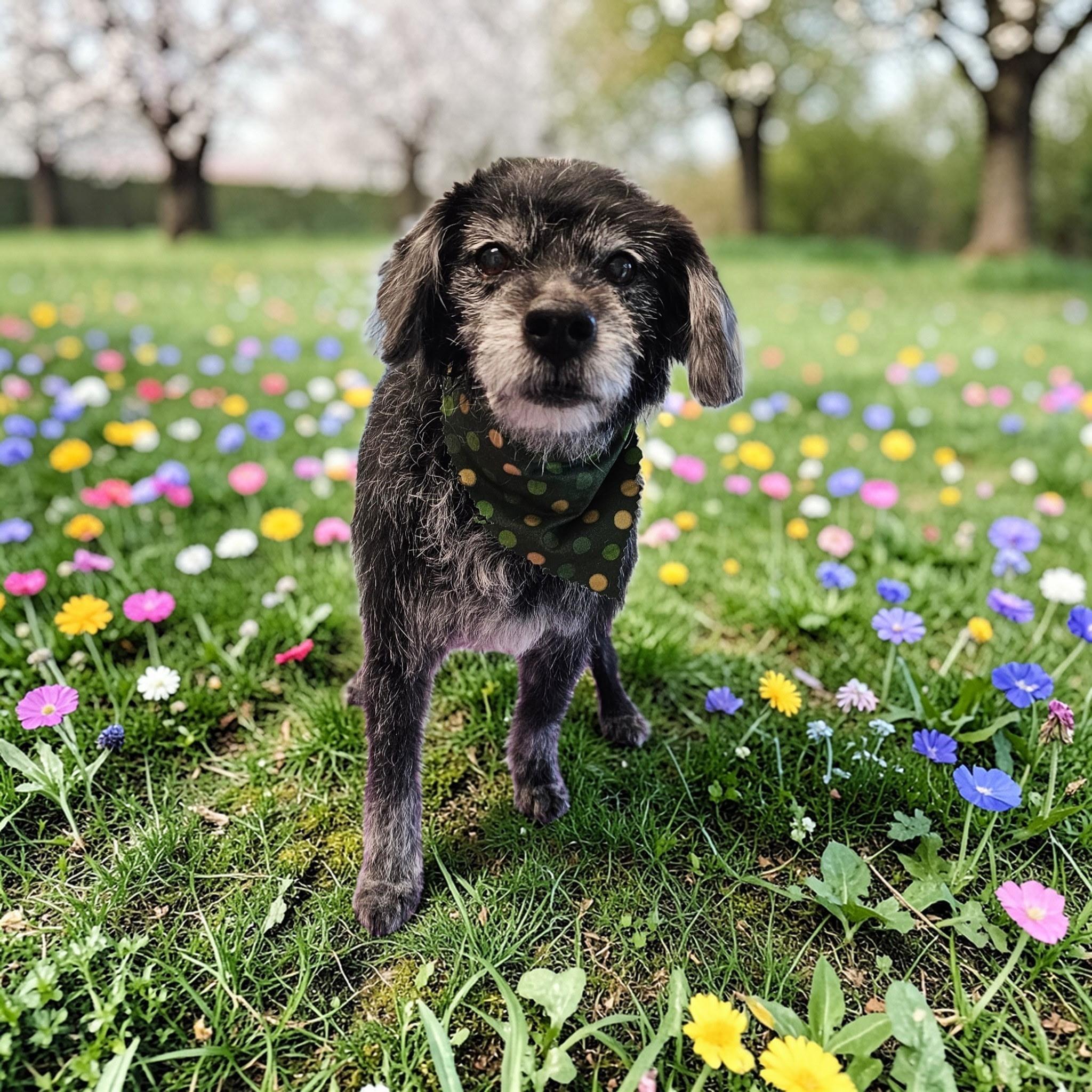 Poppie, ADOPTABLE, Senior Male Poodle & Mixed Breed.