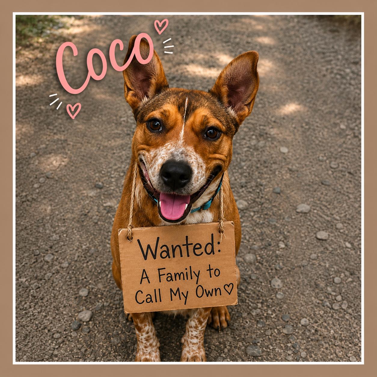 Coco, ADOPTABLE, Young Female Mixed Breed.