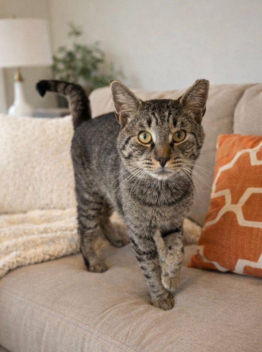 Mowgli, ADOPTABLE, Young Male Domestic Short Hair.